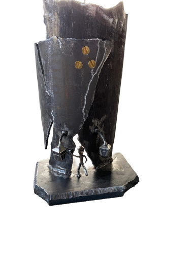 Skulptur "Weg ins Ungewisse"